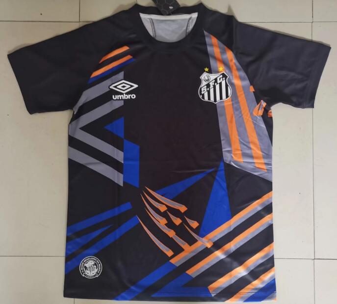 Santos FC Black Goalkeeper Soccer Jersey Shirt 2020/21